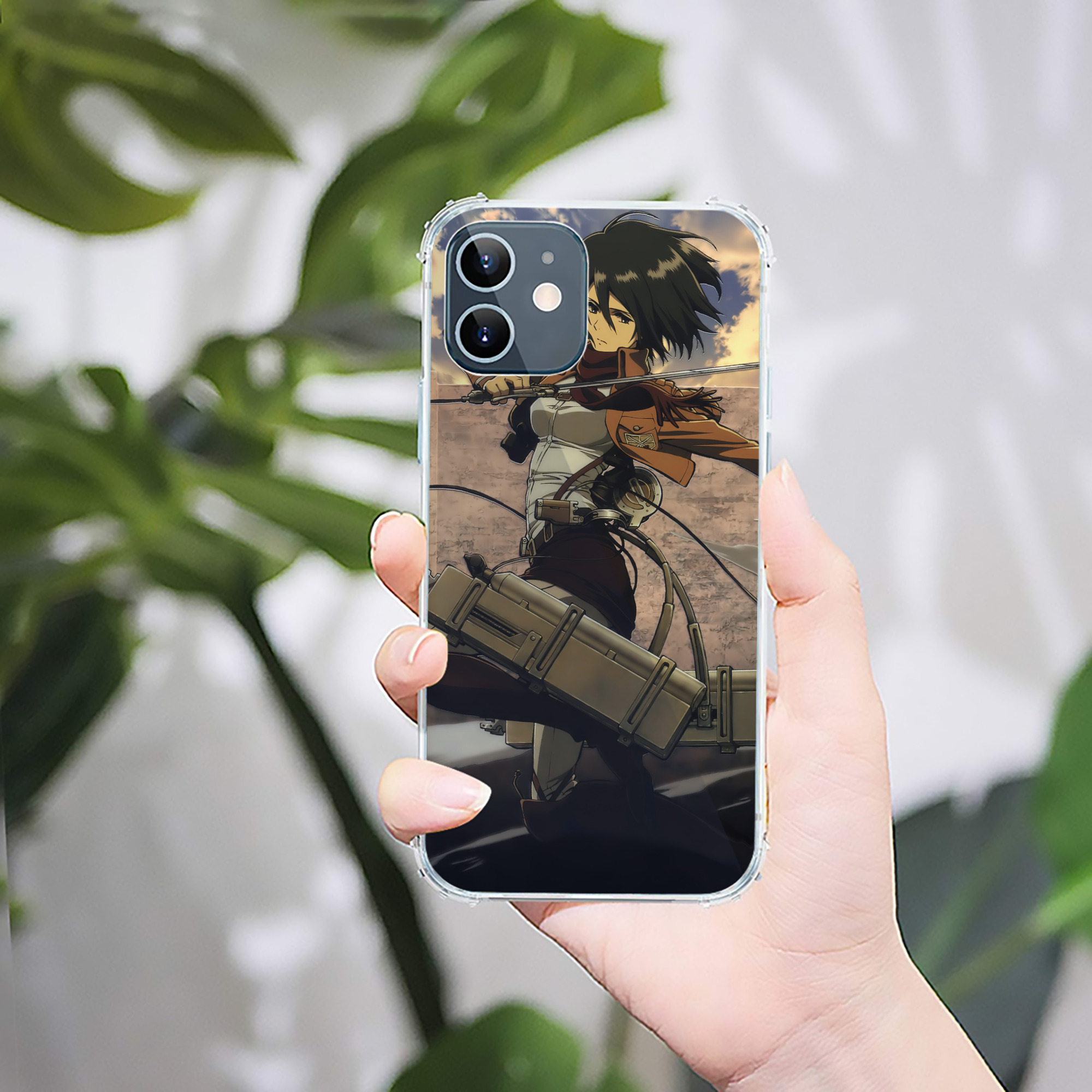 （画像用） 進撃の巨人 Attack on Titan 【iPhone 12シリーズ対応】透明スマホケース（クリアソフトケース）